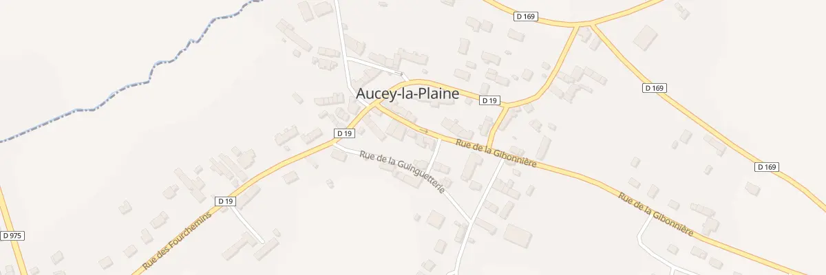 Plan du 4 Rue de la Gibonniere à Aucey-la-Plaine