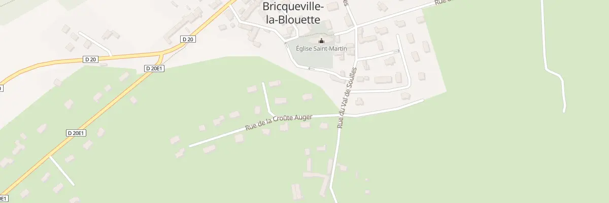Plan du 2 Rue de la Croûte Auger à Bricqueville-la-Blouette