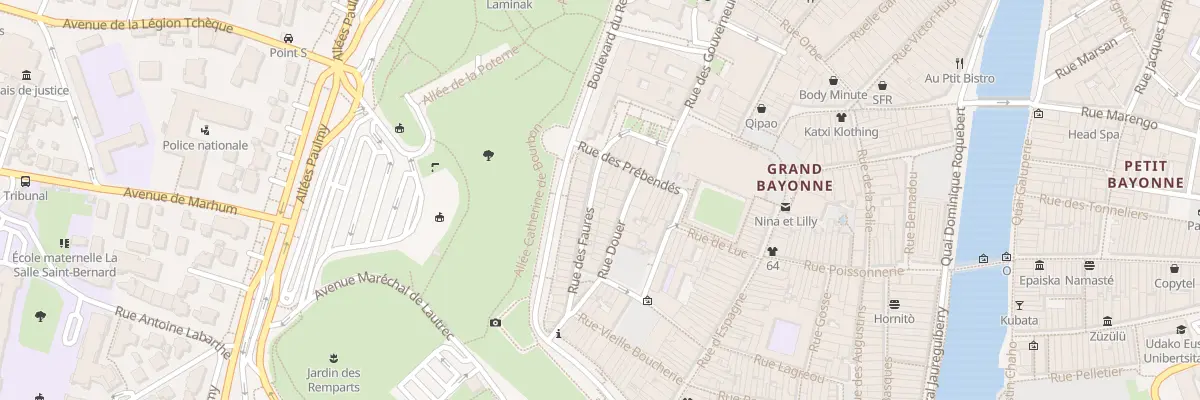 Plan du 24 Rue des Faures à Bayonne