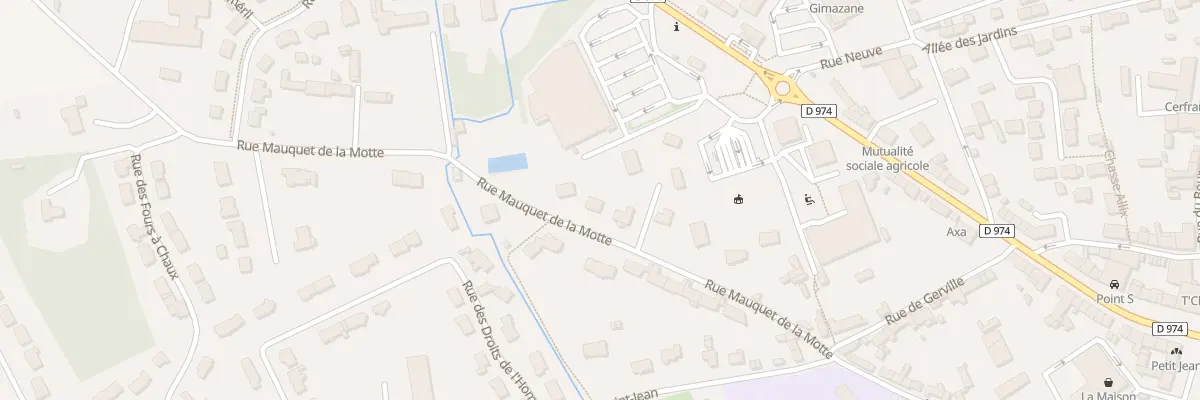 Plan du 46 Rue Mauquet de la Motte à Valognes