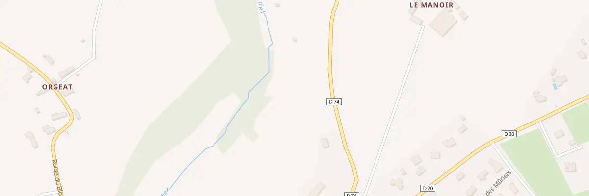 Plan du 1B Rte de St Jouvin à Bricqueville-la-Blouette