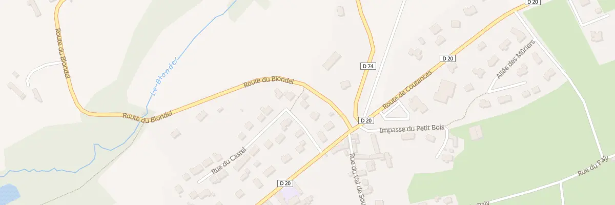 Plan du 4 Rue du Castel à Bricqueville-la-Blouette