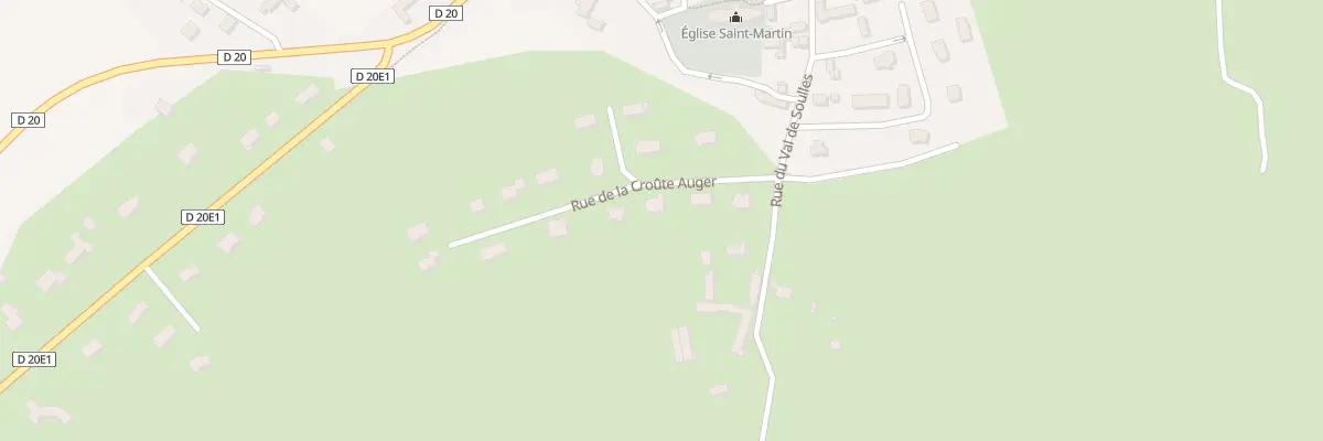 Plan du 5 Rue de la Croûte Auger à Bricqueville-la-Blouette