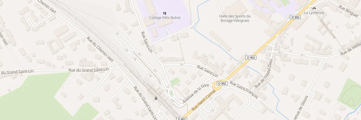 Plan du 22 Rue Saint-lin à Valognes