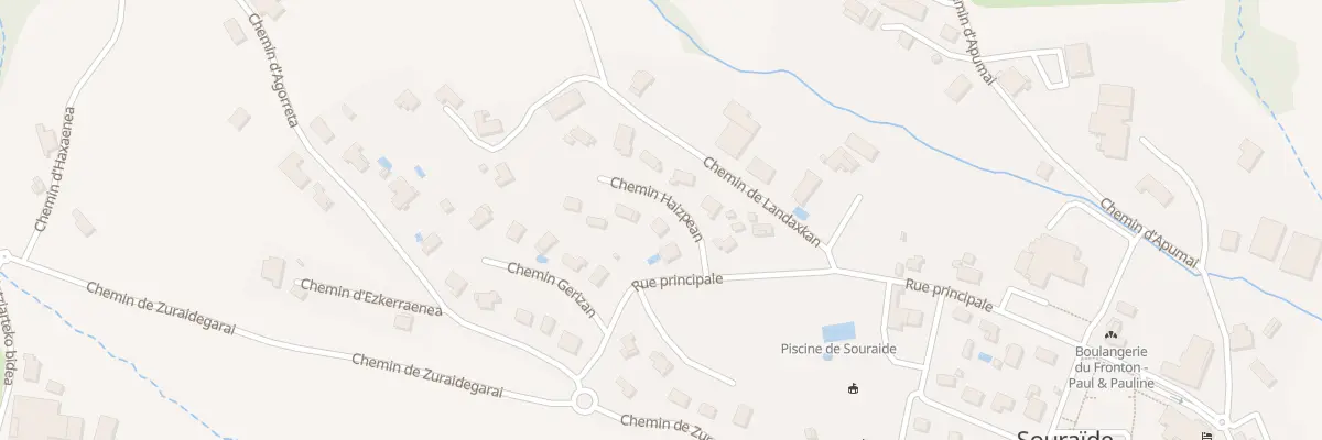 Plan du 5 Che Haizpean à Souraïde