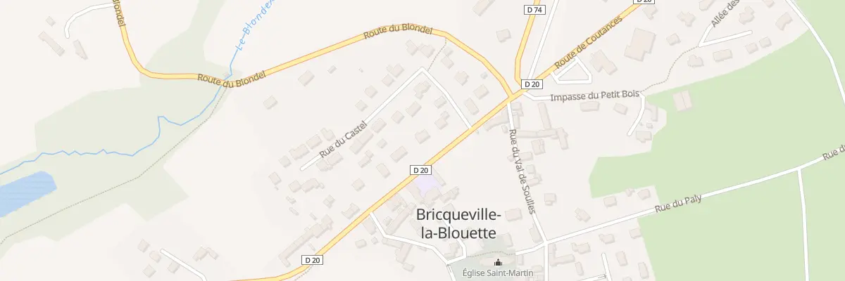 Plan du 4 Rte du Pont de la Roque à Bricqueville-la-Blouette