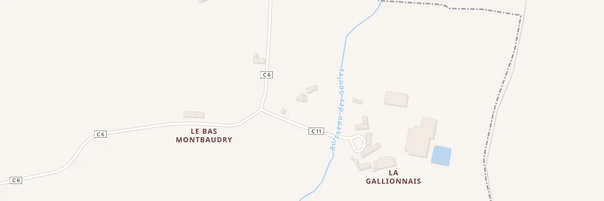 Plan du 5029 Le Bas Montbaudry à Romazy