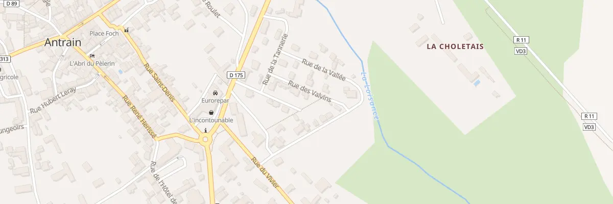 Plan du 7 Rue de la Chaperonnière à Val-Couesnon