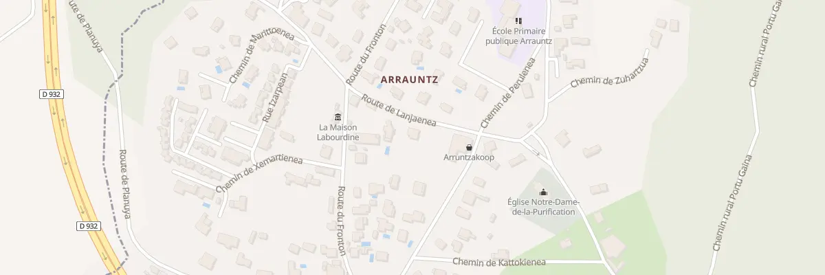 Plan du 75 Rte Lanjaenea à Ustaritz