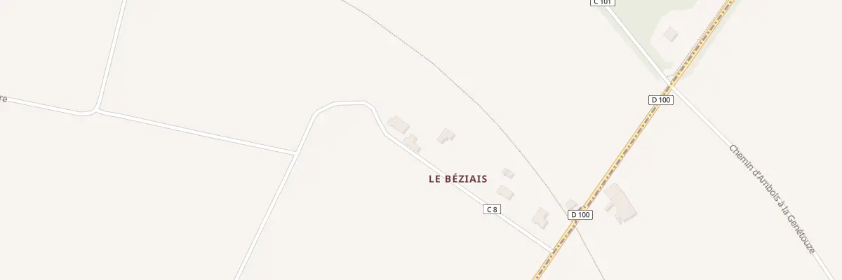 Plan du 5176 Le Beziais à La Genétouze
