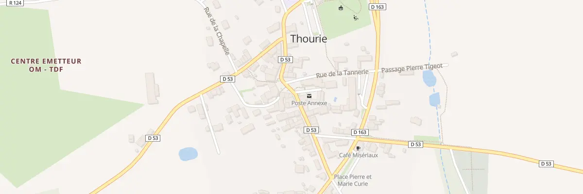 Plan du 3 Place de l’Eglise à Thourie