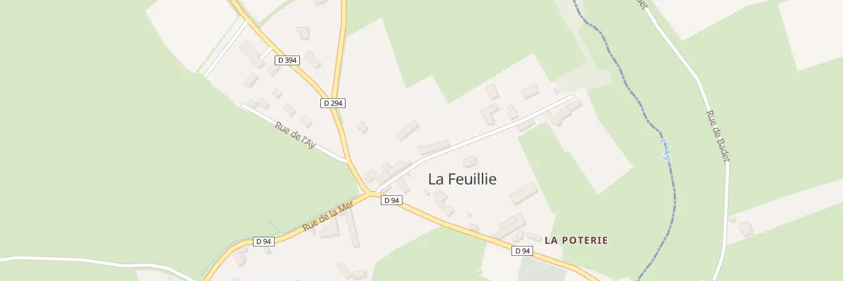 Plan du 7 Rue de la Vallée de l’Ay à La Feuillie