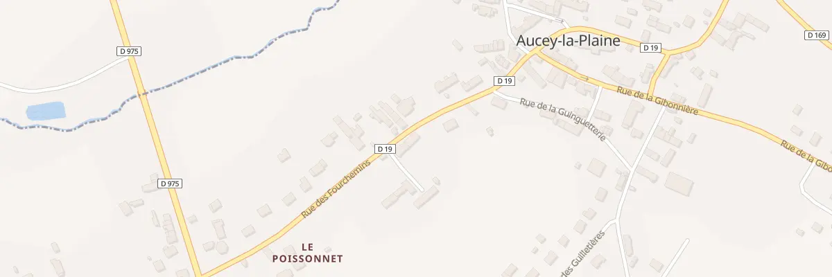 Plan du 9 Rue des Fourchemins à Aucey-la-Plaine