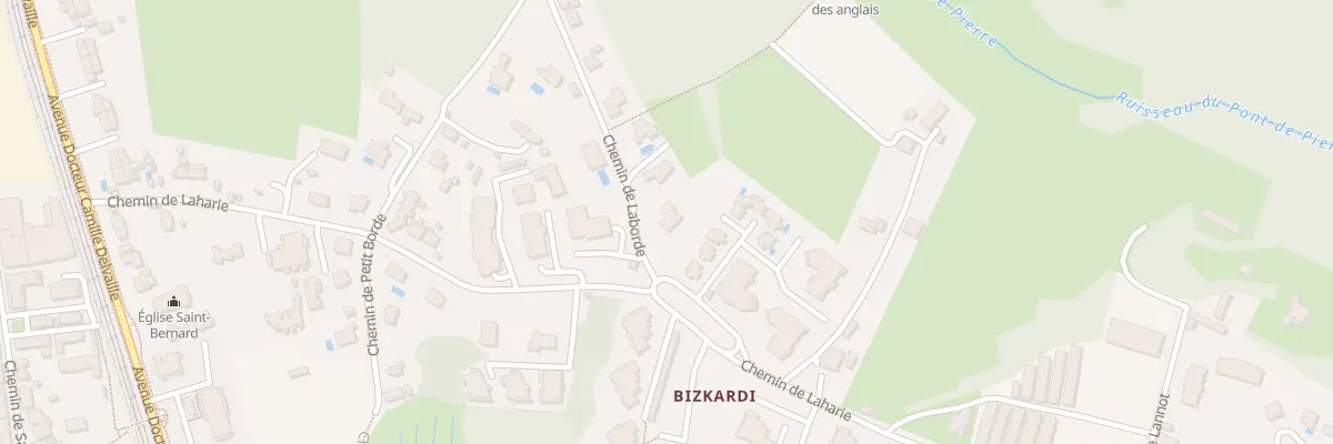 Plan du 2 Che de Laborde à Bayonne