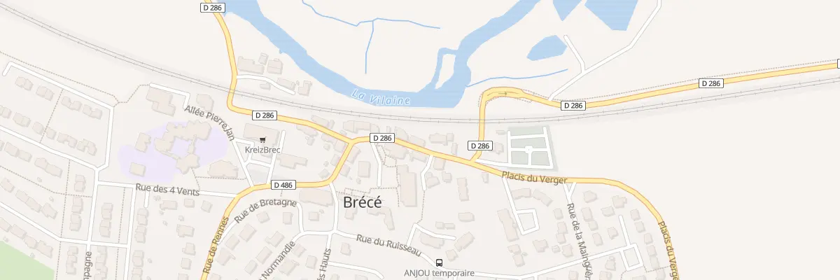 Plan du 3 Rue de la Gare à Brécé