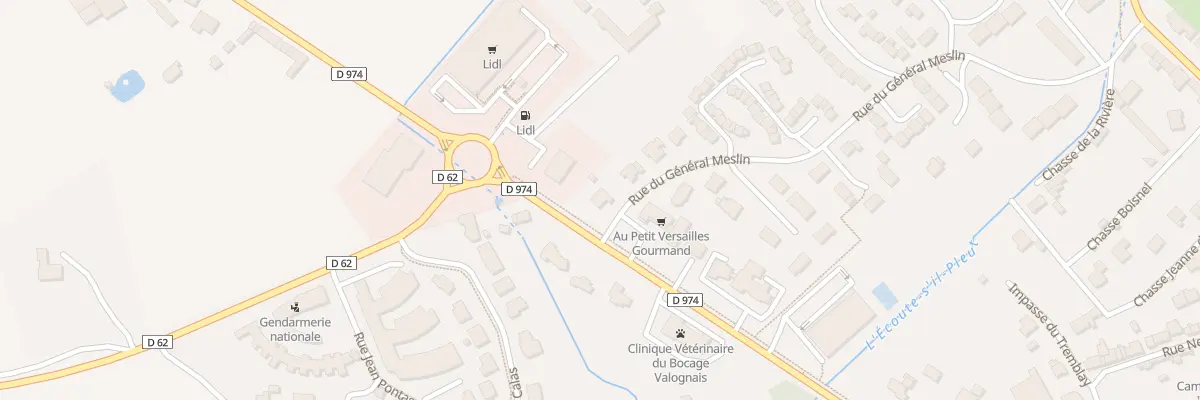Plan du 8 Rue du Gen Meslin à Valognes