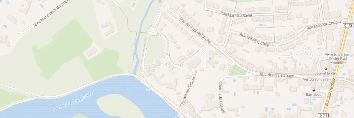 Plan du 7 Rue du Camareux à Vertou