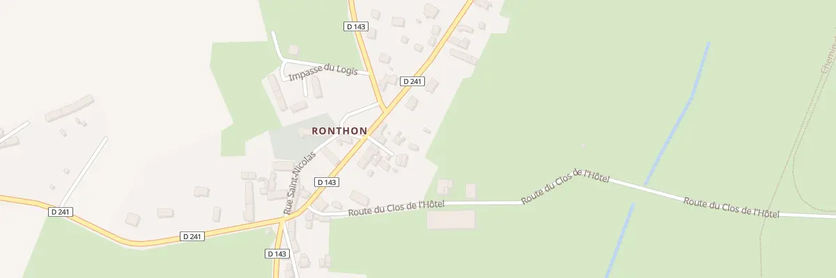Plan du 42 Rte de la Mer - Ronthon à Dragey-Ronthon