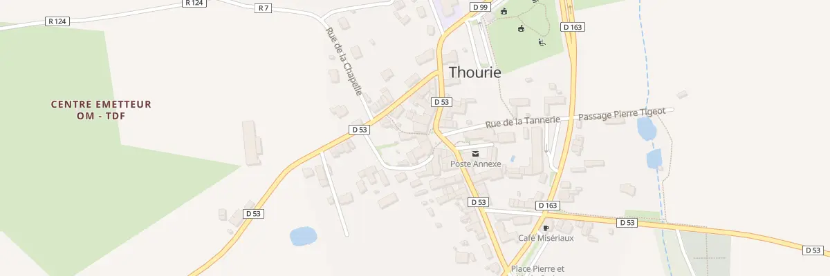 Plan du 11 Pl de l’Eglise à Thourie