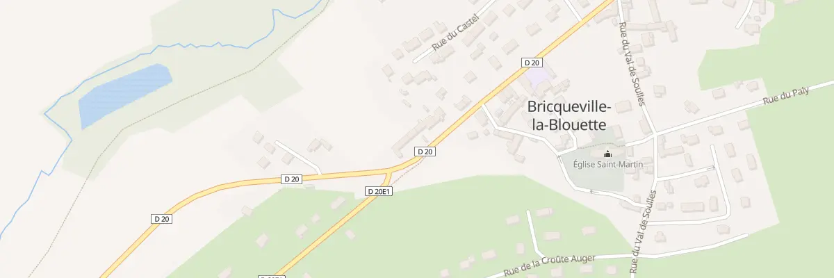 Plan du 22 Rte du Pont de la Roque à Bricqueville-la-Blouette