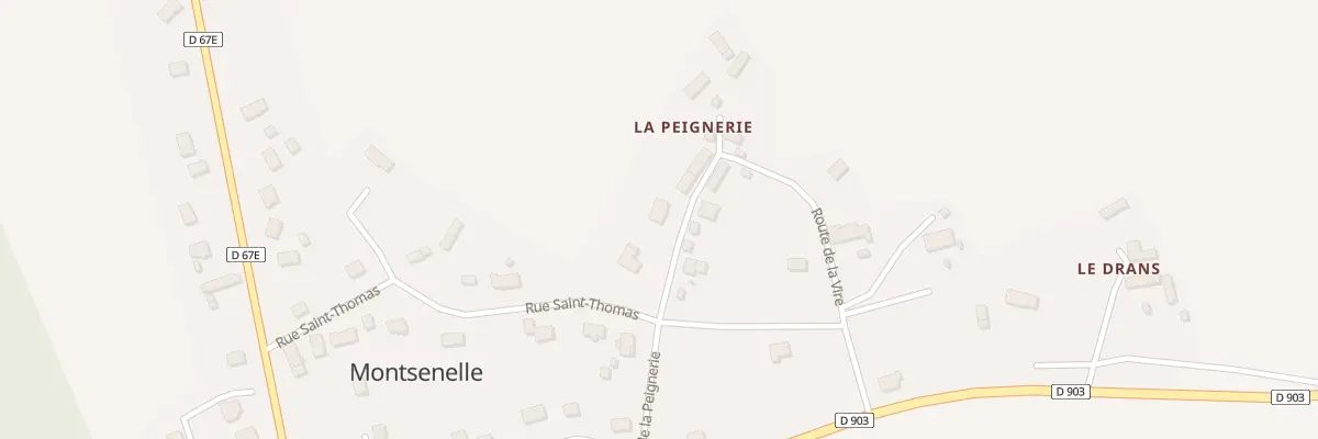 Plan du 52 Rte de la Peignerie à Montsenelle