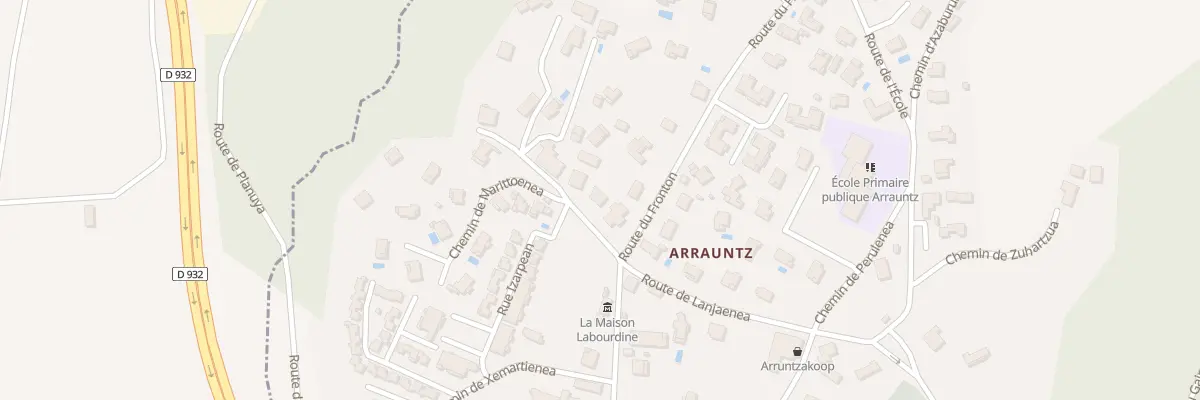 Plan du 461 Rte Fronton à Ustaritz