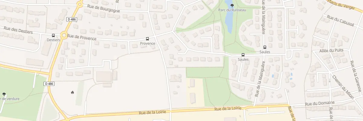 Plan du 6 Rue des Saules à Brécé