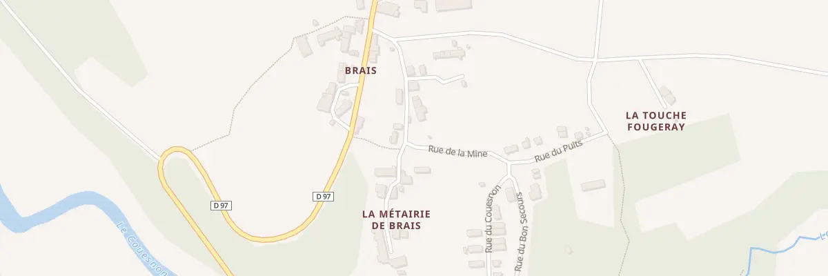 Plan du 5115 Brais à Vieux-Vy-sur-Couesnon