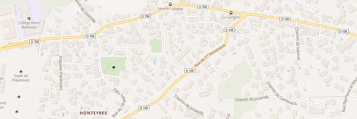 Plan du 2 Rue des Chasseurs à Boucau