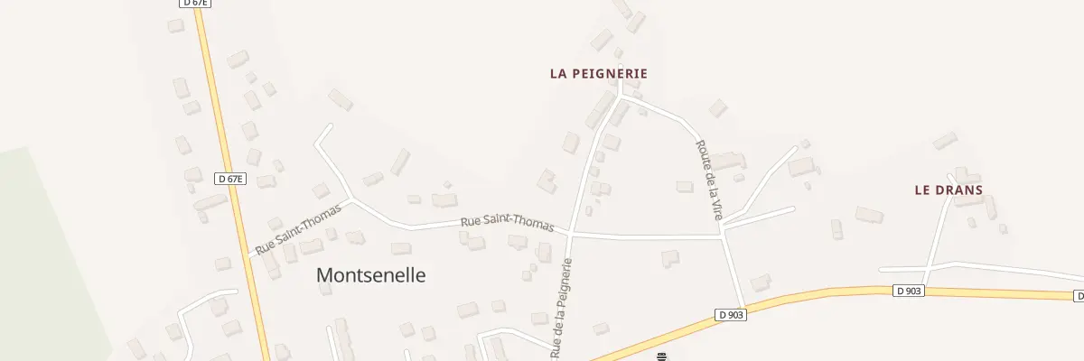Plan du 54 Rte de la Peignerie à Montsenelle
