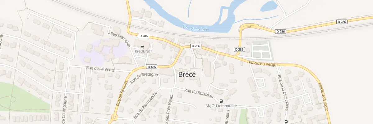 Plan du 5 Pl de l’Eglise à Brécé