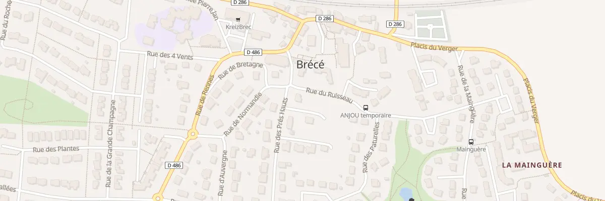 Plan du 2 Rue du Ruisseau à Brécé