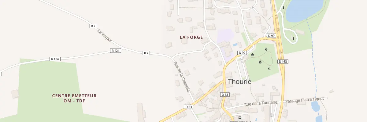 Plan du 6 Rue de la Chapelle à Thourie