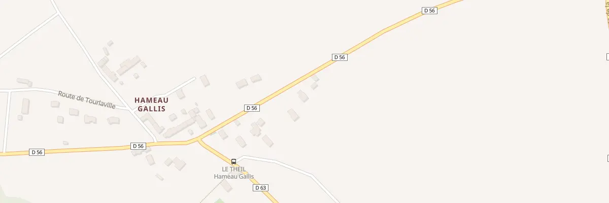 Plan du 22B Rte de Tourlaville - Le Theil à Gonneville-Le Theil
