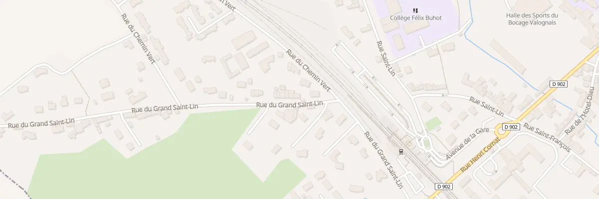 Plan du 2B Rue du Grand Saint-lin à Valognes