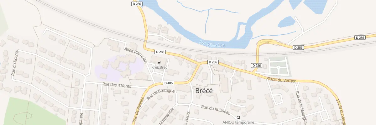 Plan du 1 Rue du Moulin à Brécé