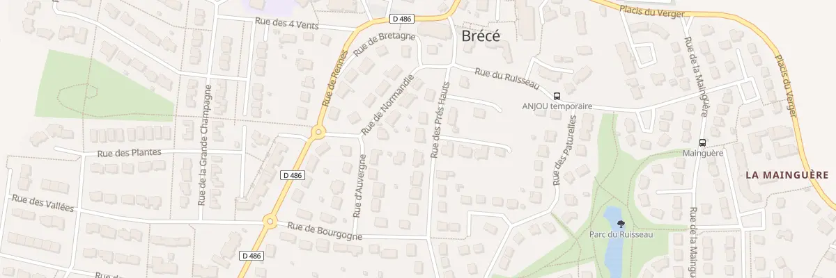 Plan du 8 Rue des Prés Hauts à Brécé