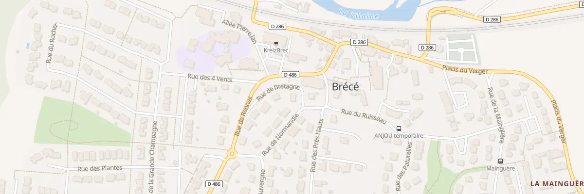 Plan du 1 Rue de Bretagne à Brécé