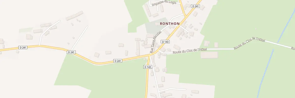 Plan du 1 Rue Saint Nicolas - Ronthon à Dragey-Ronthon