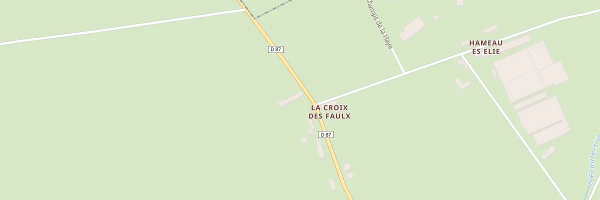 Plan du 29 Rte de la Croix du Faulx à Valognes