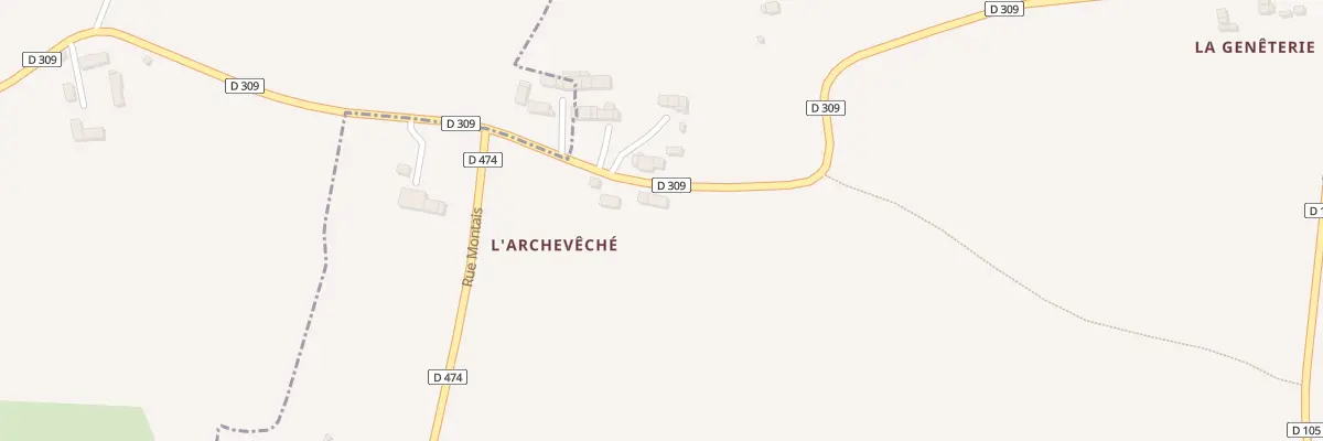Plan du 6030 L’Archeveche - Saint-Leger à Saint-Jean-des-Champs