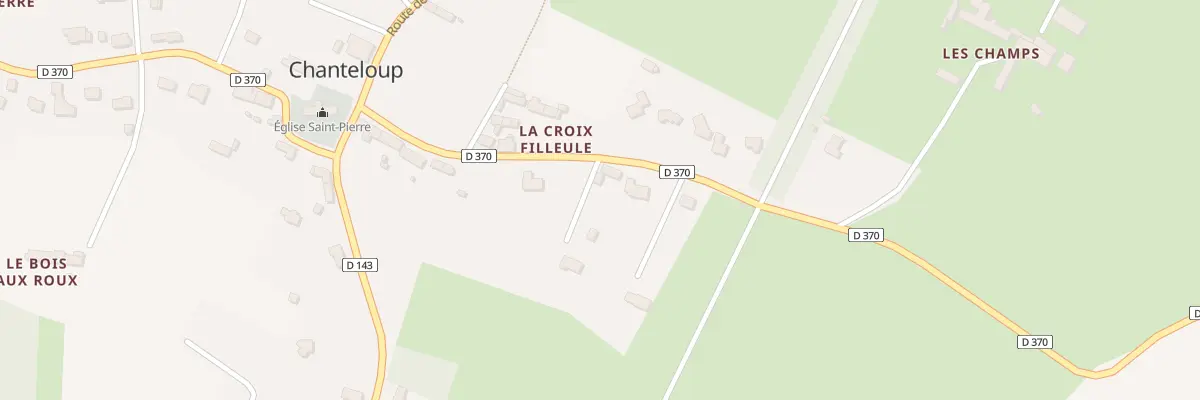 Plan du 198 Rte du Cocher à Chanteloup