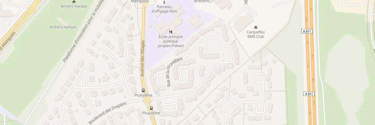 Plan du 25 Rue de la Picaudière à Carquefou