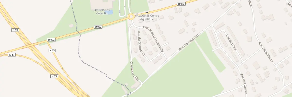 Plan du 3 Rue du Grismarais à Valognes