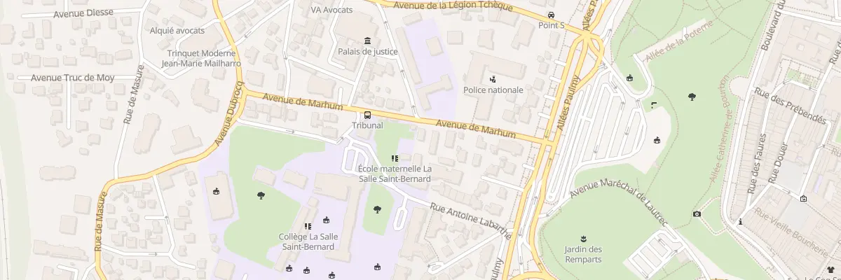 Plan du 13 Av de Marhum à Bayonne