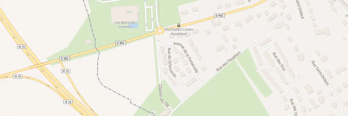 Plan du 1 Rue du Grismarais à Valognes