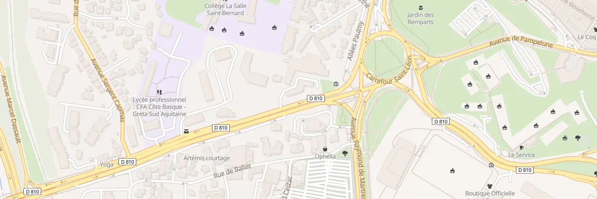 Plan du 2 Av Maréchal Soult à Bayonne