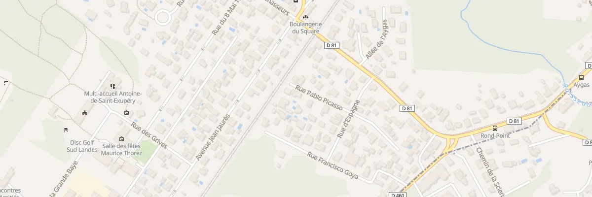 Plan du 1 Rue Pablo Picasso à Tarnos