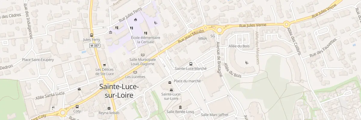 Plan du 7 All des Combattants d’Afn à Sainte-Luce-sur-Loire