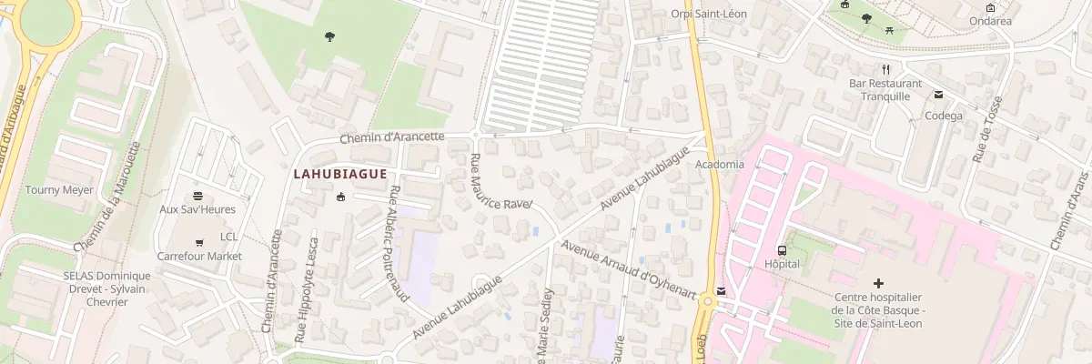 Plan du 9 Rue Maurice Ravel à Bayonne
